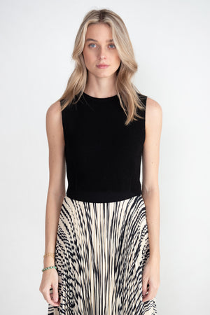 LOULOU STUDIO - Chace Cropped Top, Black