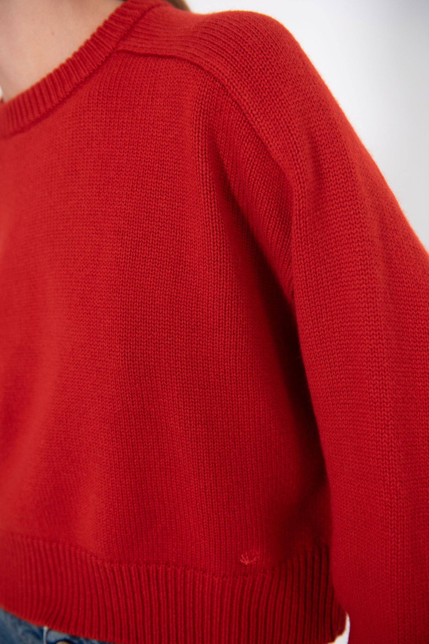 LOULOU STUDIO - Bruzzi Oversized Sweater, Cherry