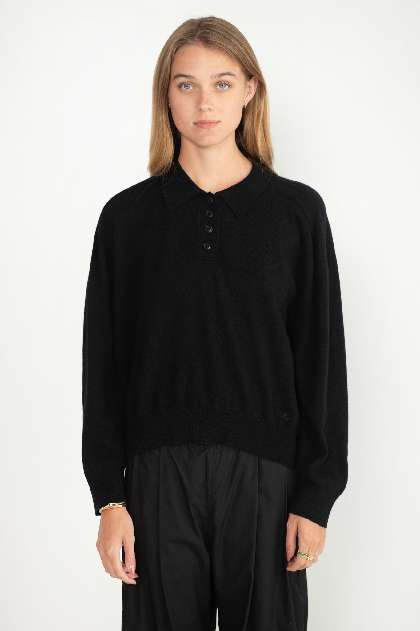 LOULOU STUDIO - Forana Cashmere Shirt, Black