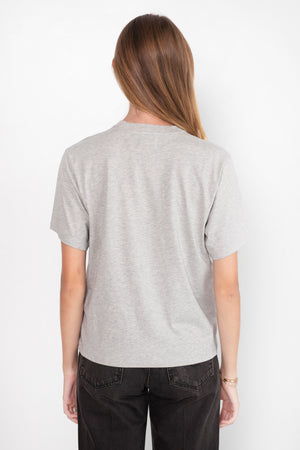LOULOU STUDIO - Telanto Cotton T-Shirt, Grey Melange
