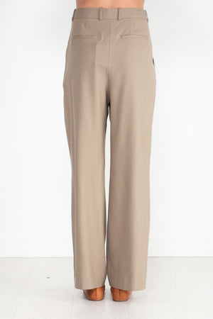 LOULOU STUDIO - Solo Wide Leg Pant, Brown