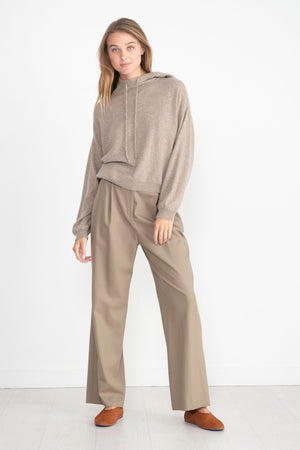 LOULOU STUDIO - Solo Wide Leg Pant, Brown