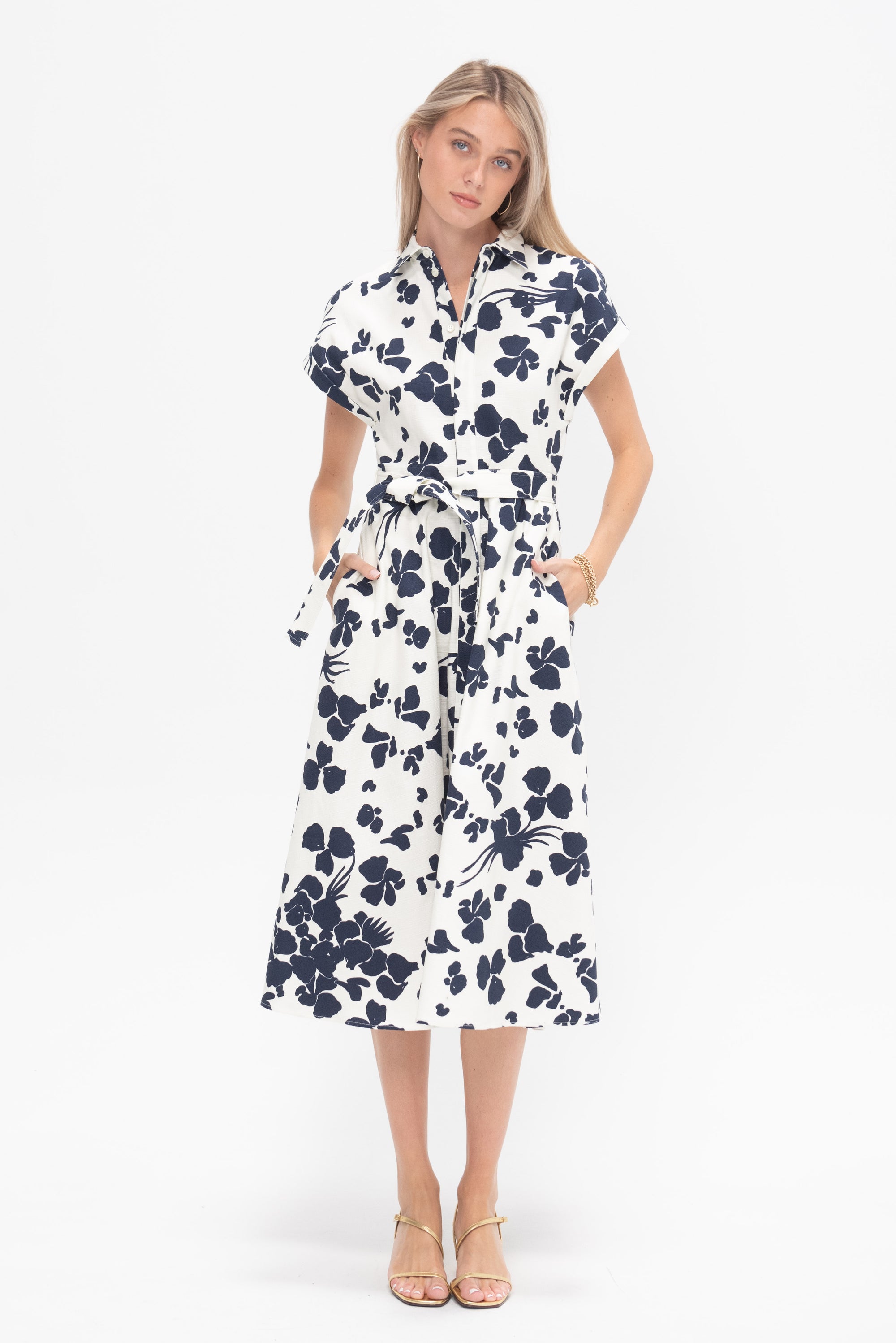 Dress, Blue &amp; White