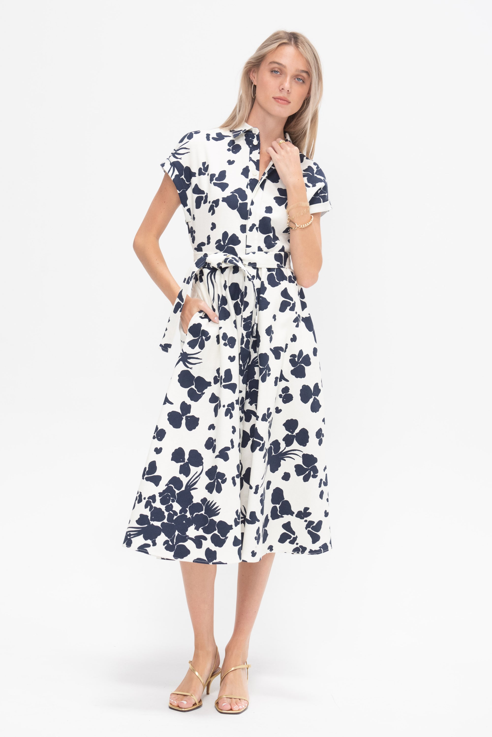 Dress, Blue &amp; White