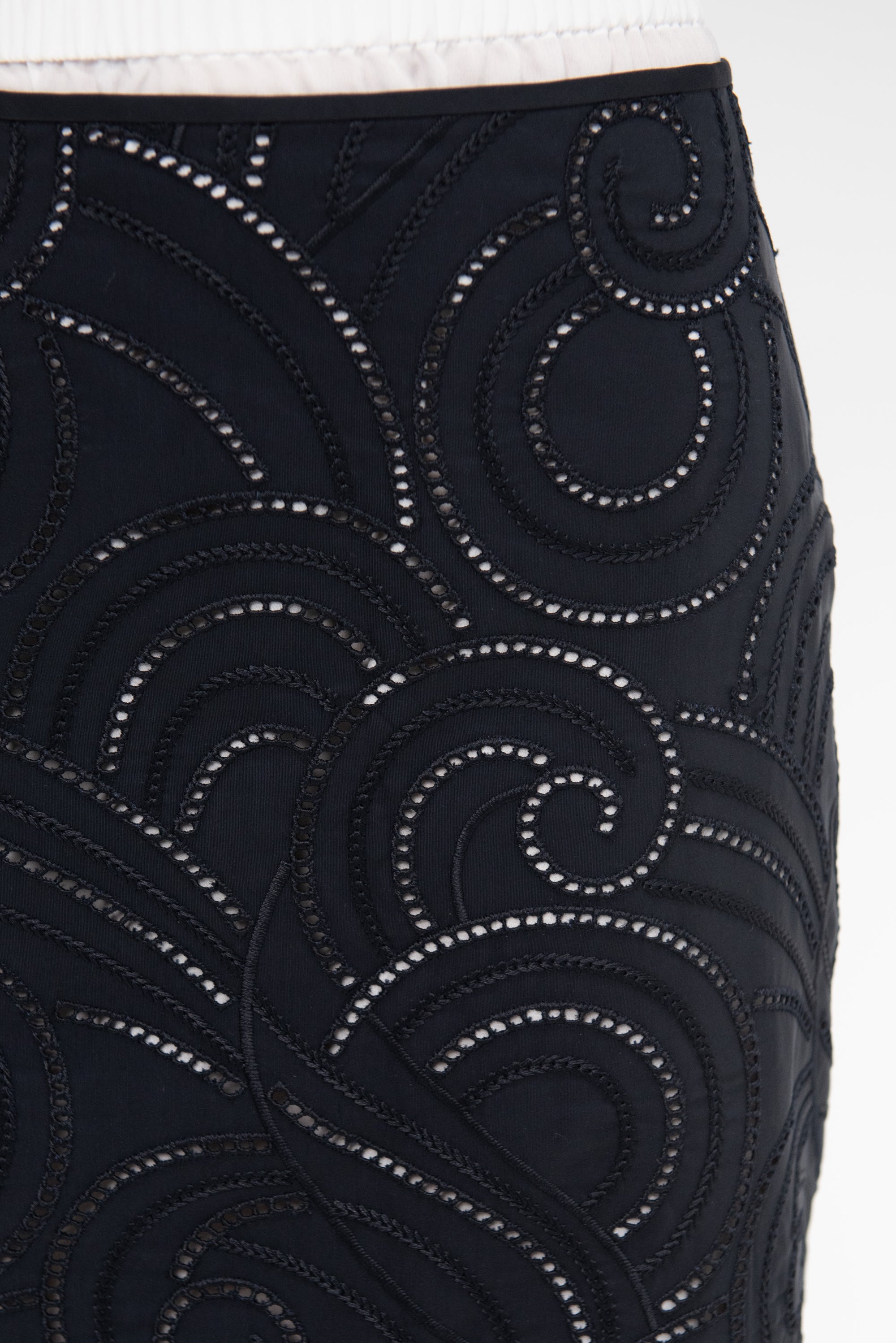 Eyelet Skirt, Night Blue