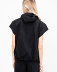 Hoody Sleeveless Gilet, Black