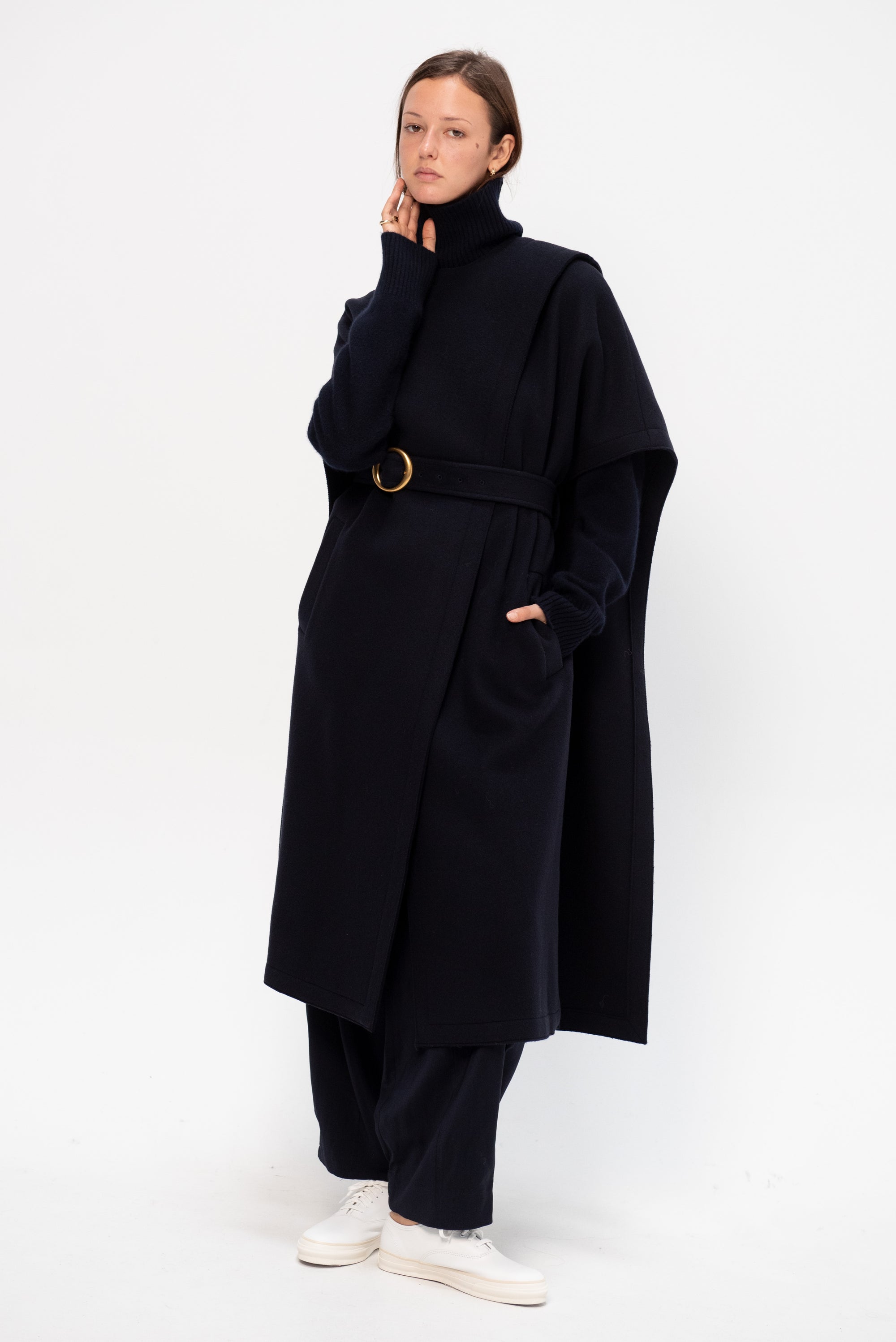 Long Cape, Dark Blue