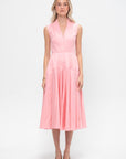V-Neck Sleeveless Dress, Pink