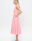 V-Neck Sleeveless Dress, Pink