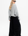 Wide Leg Trouser, Black