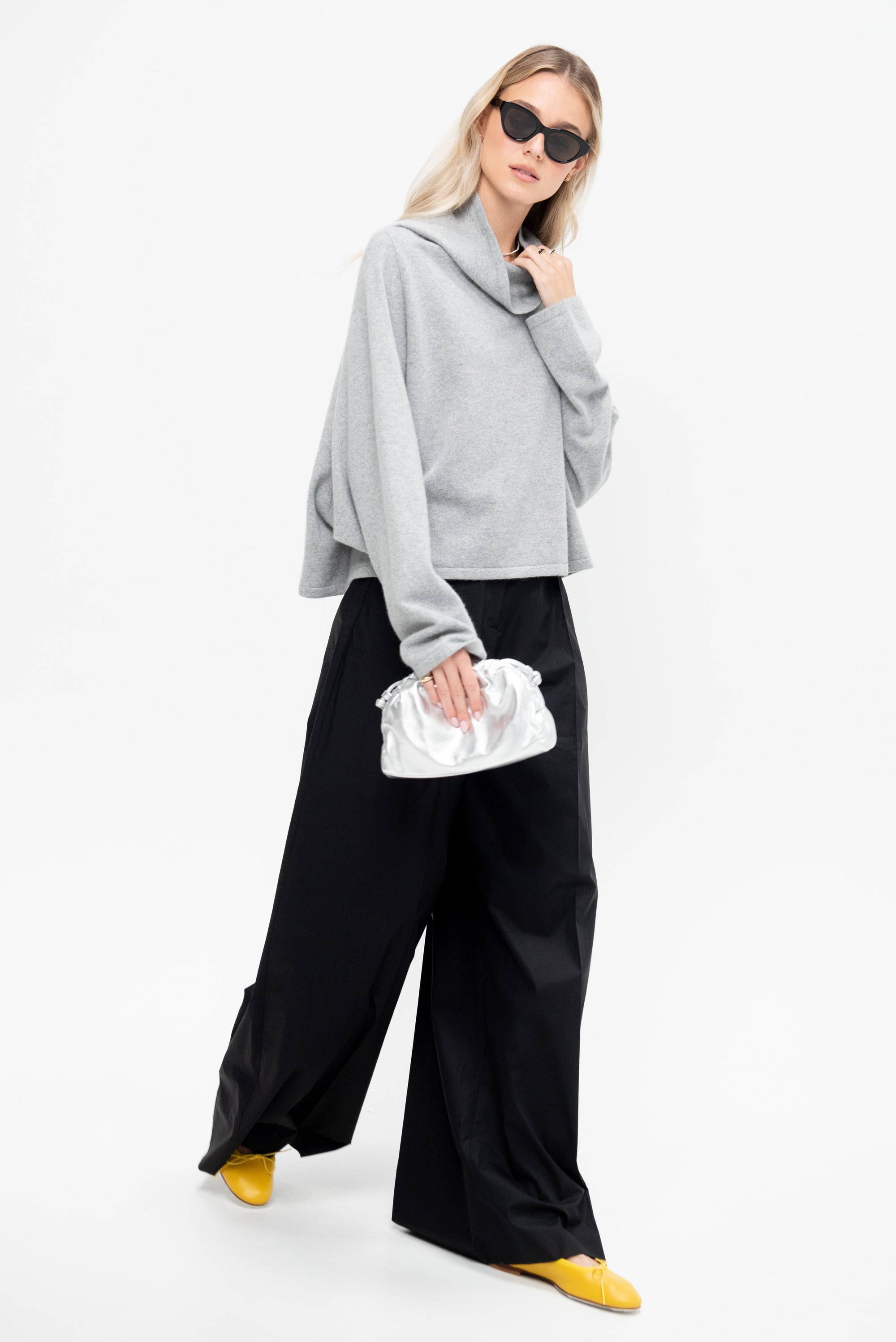 Wide Leg Trouser, Black