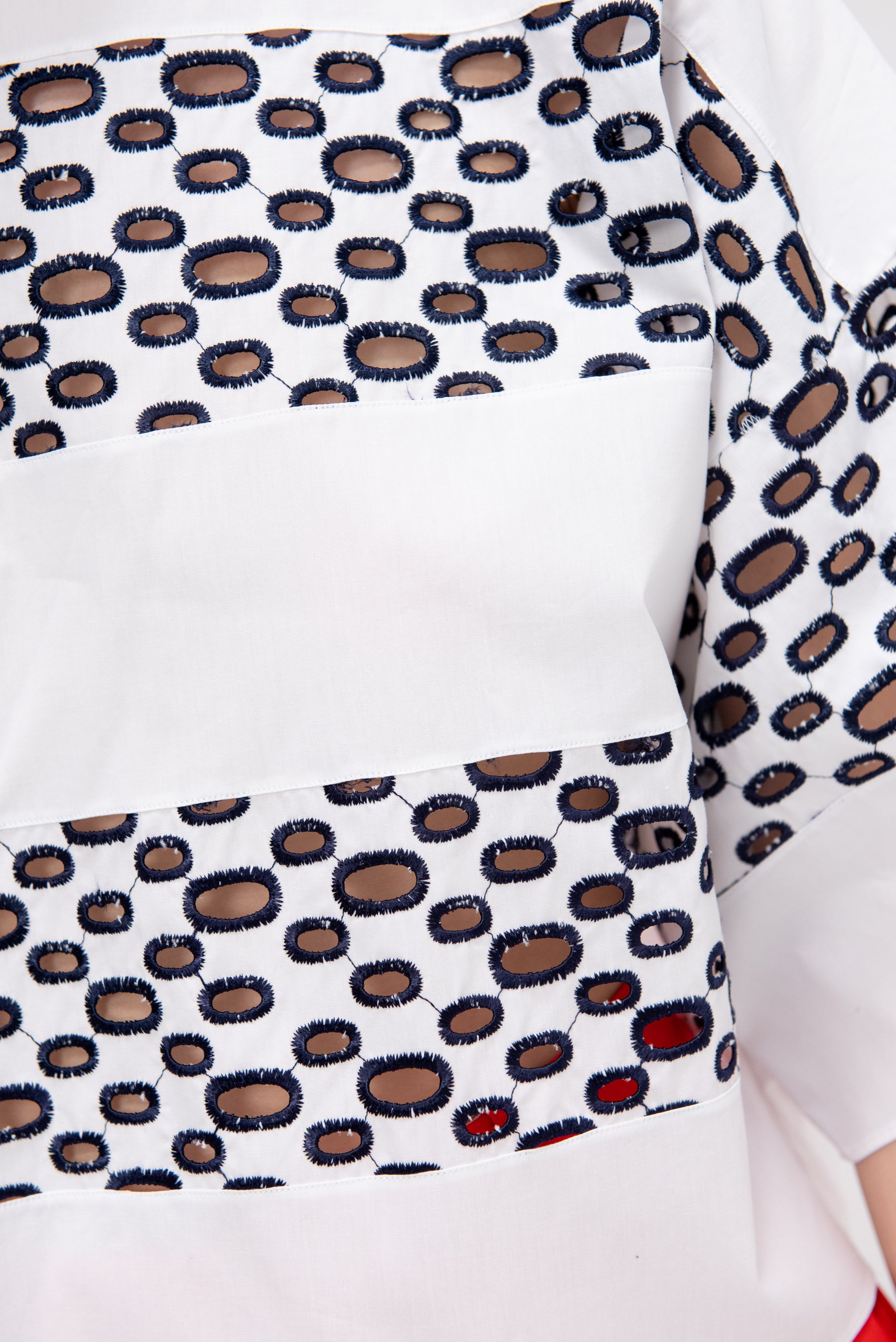 Shirt, White &amp; Blue