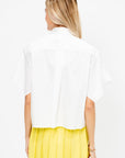 Foulard Sleeves Blouse, White