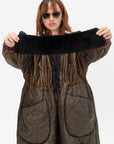 MARFA STANCE - Shearling Collar, Black