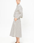 Circle Skirt, Ivory Stripe