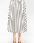 Circle Skirt, Ivory Stripe