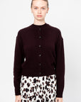Drop Shoulder Cardigan, Plum