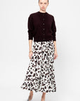 Drop Shoulder Cardigan, Plum