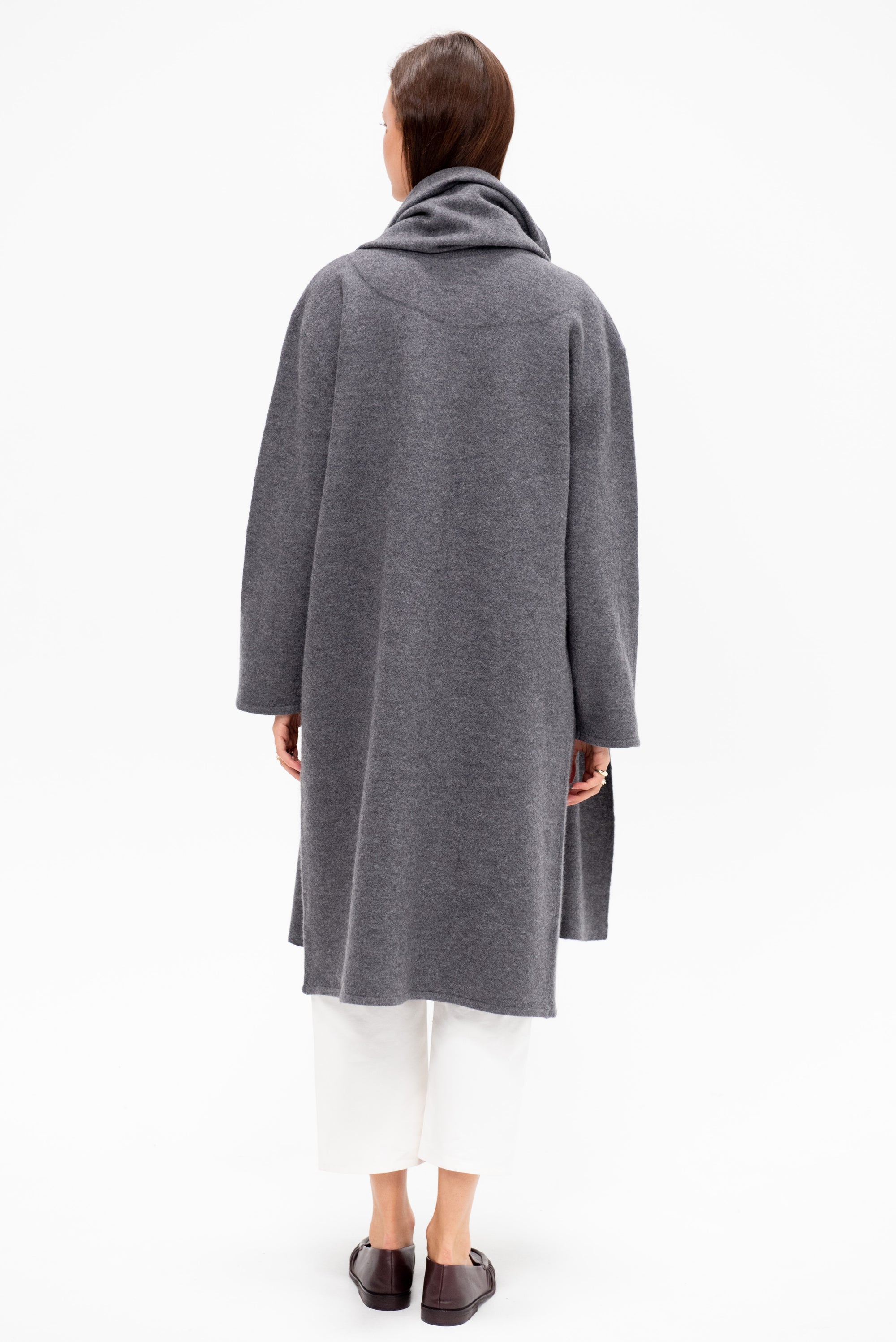 Cloak Sweater Coat, Charcoal