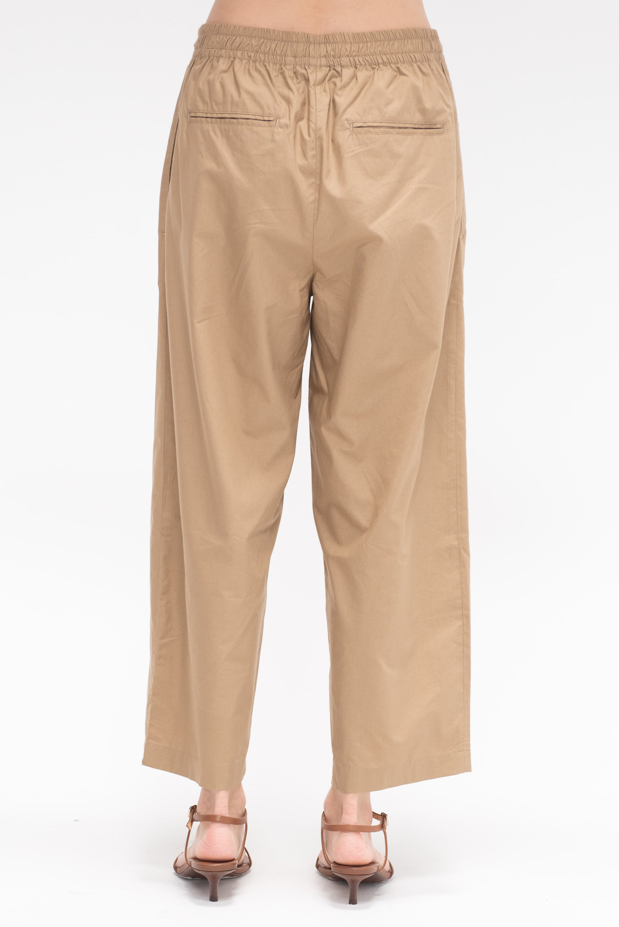 Drawstring Pleat Front Pant, Walnut
