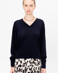 Deep V-Neck, Midnight Navy