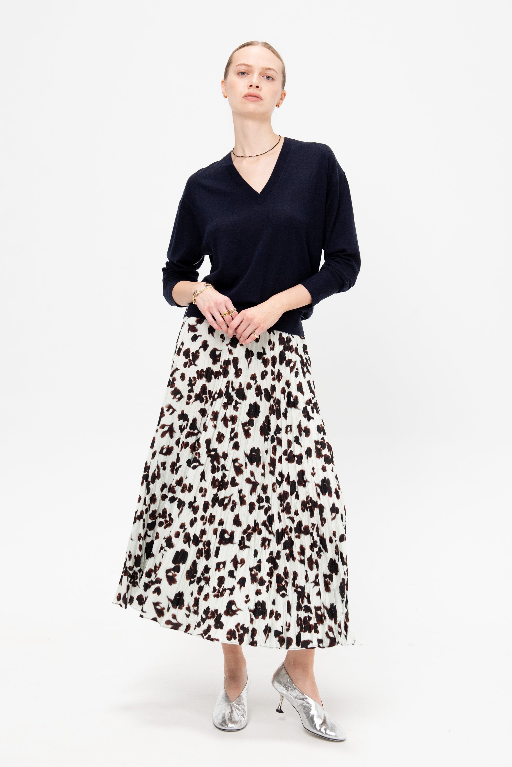 Deep V-Neck, Midnight Navy