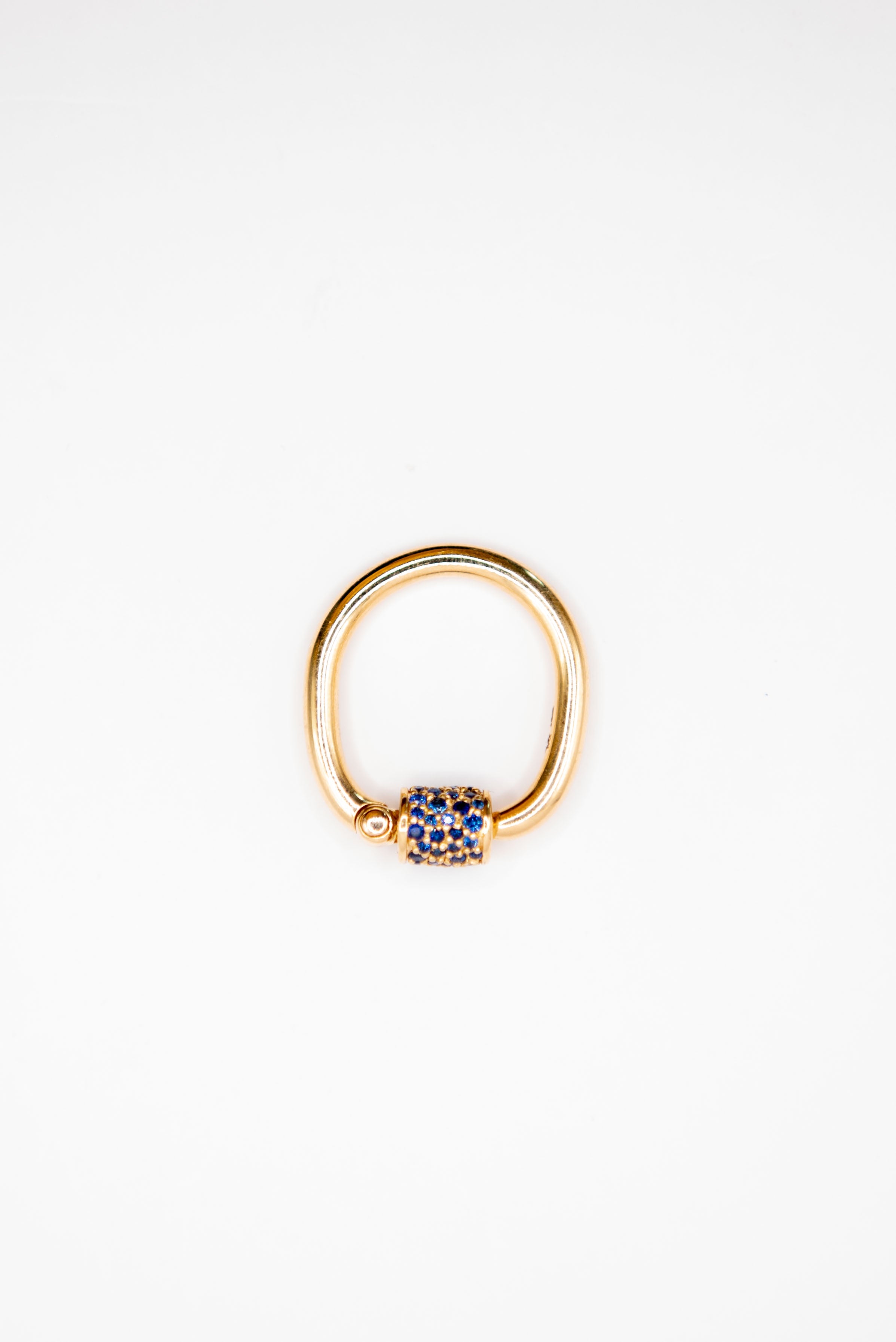 Lock Ring Sapphire Blue - Marla Aaron | Kick Pleat