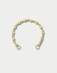 Small Rolling Can Chain Bracelet, Yellow Gold