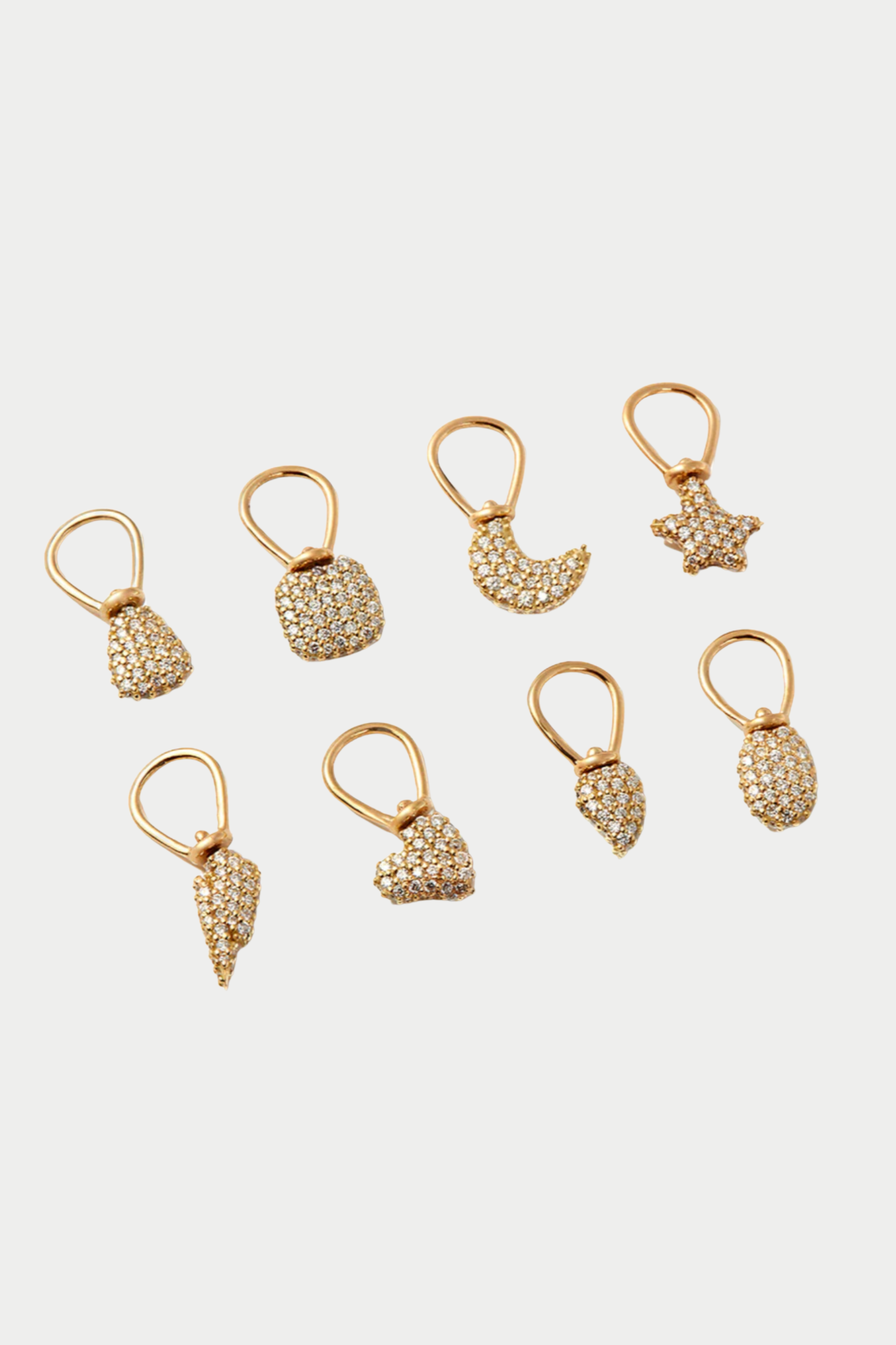 MARLA AARON - Allstone Itty Bitty Moon, Yellow Gold