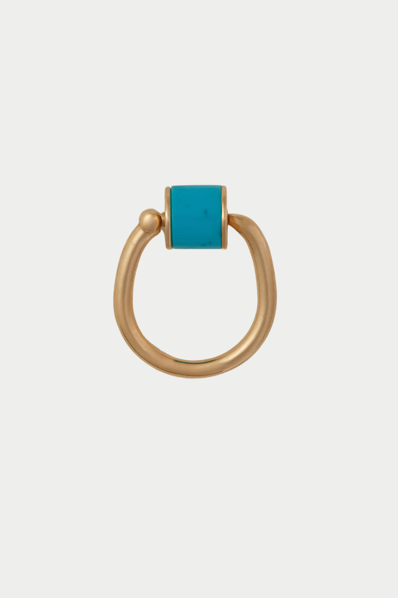 MARLA AARON - Chubby Trundle Lock Ring, Turquoise