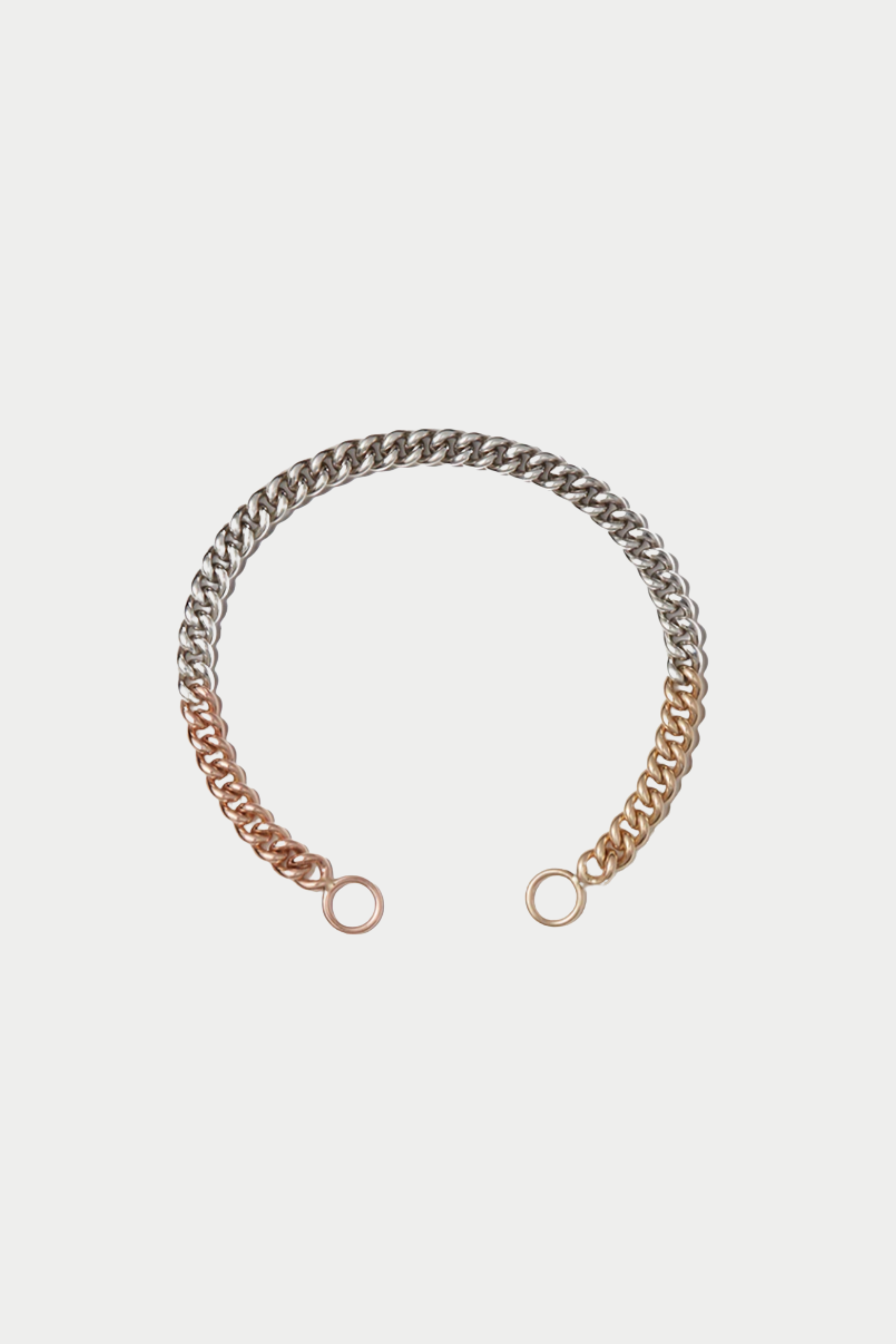 Heavy Curb Bracelet, Mixed Metals – Kick Pleat