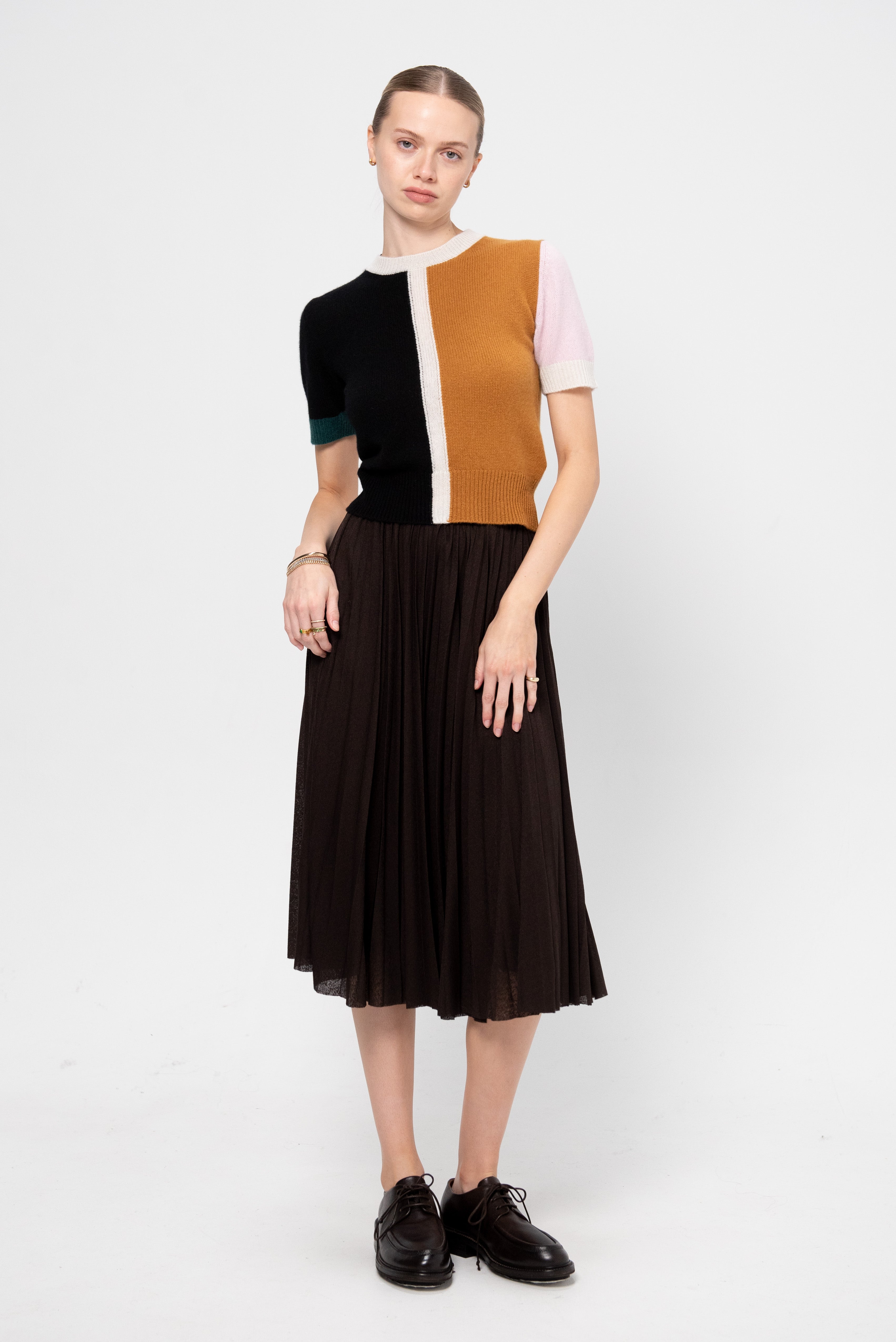 Marni Color-Block Sweater, Lave – Kick Pleat