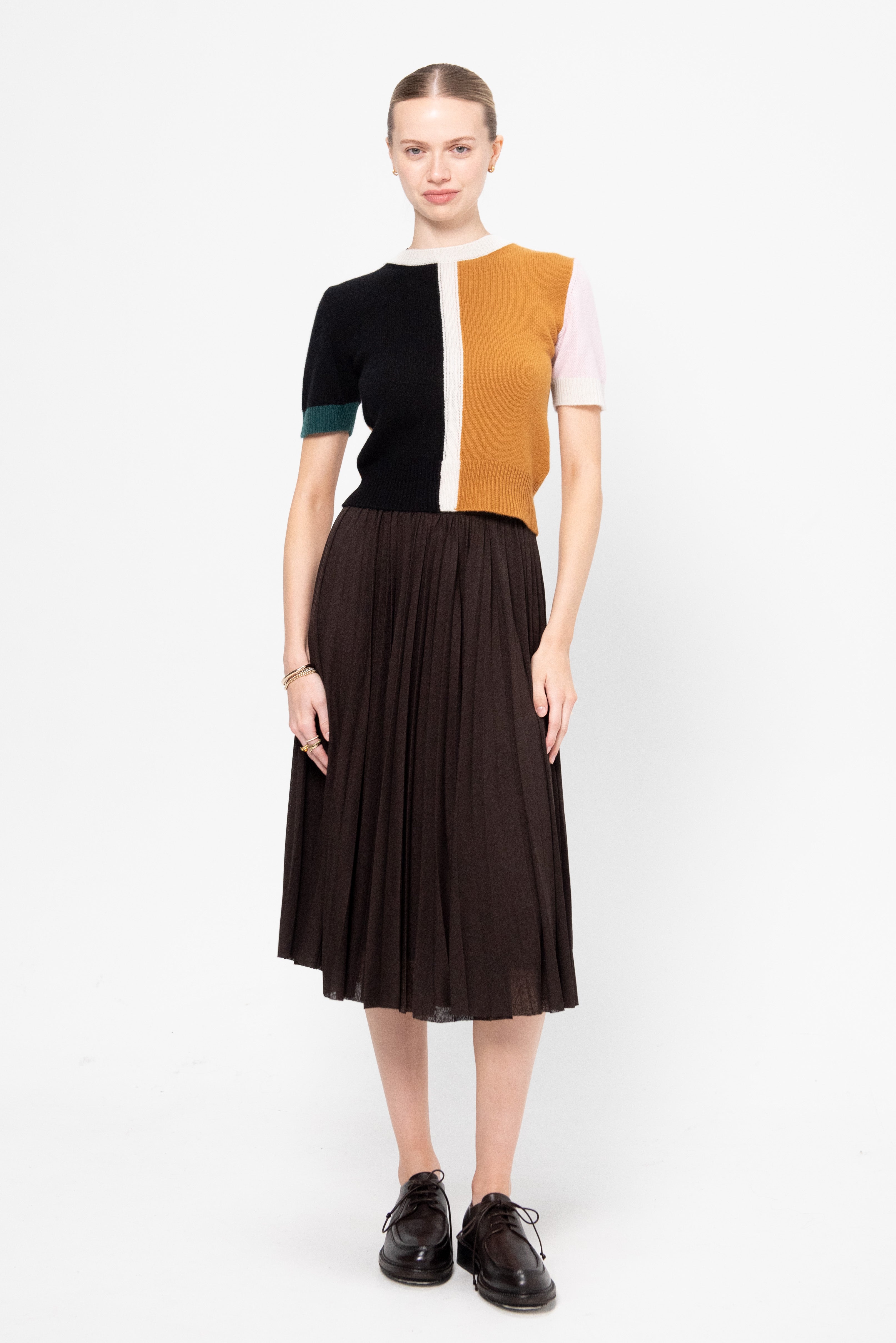 Marni Color-Block Sweater, Lave – Kick Pleat