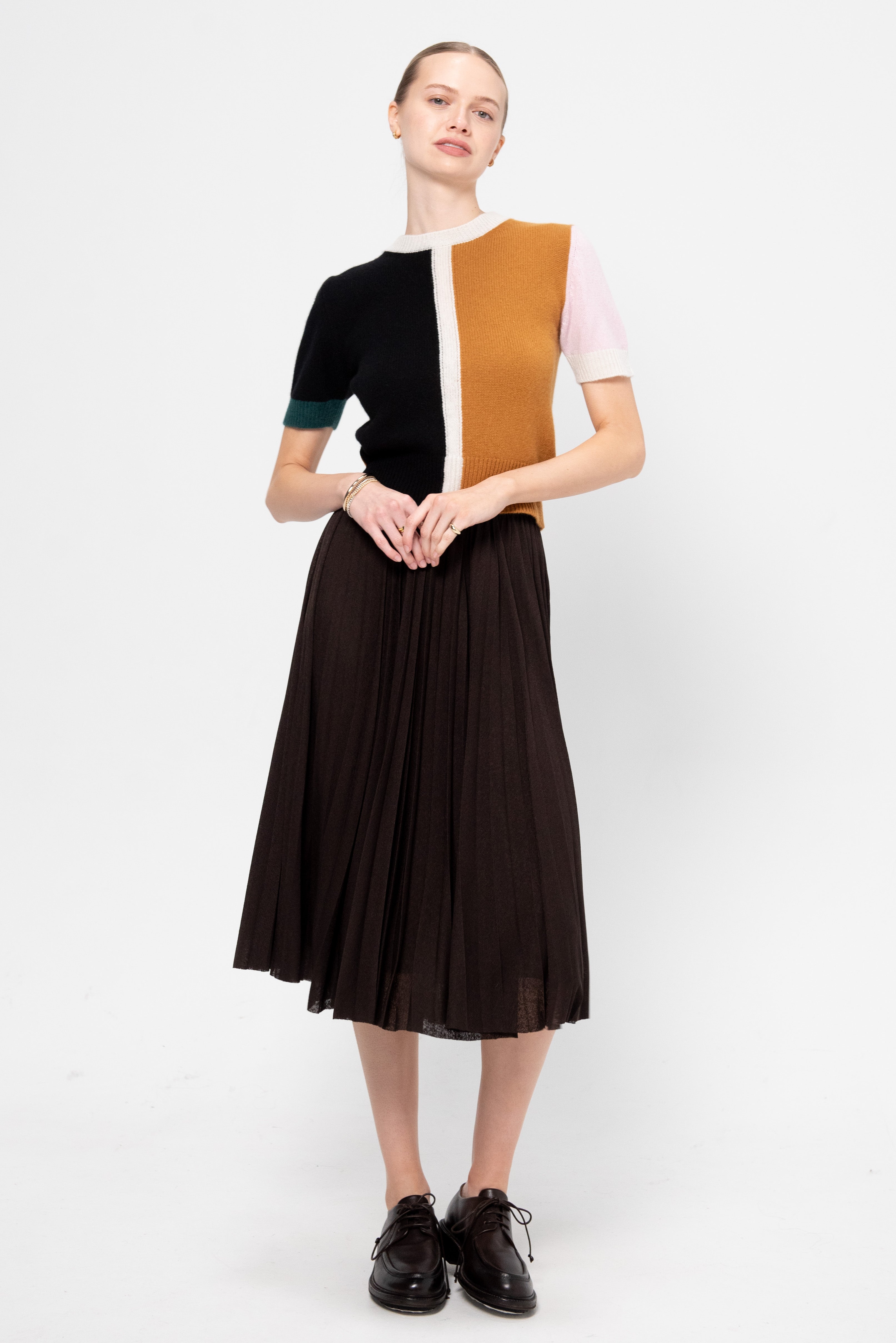 Marni Color-Block Sweater, Lave – Kick Pleat