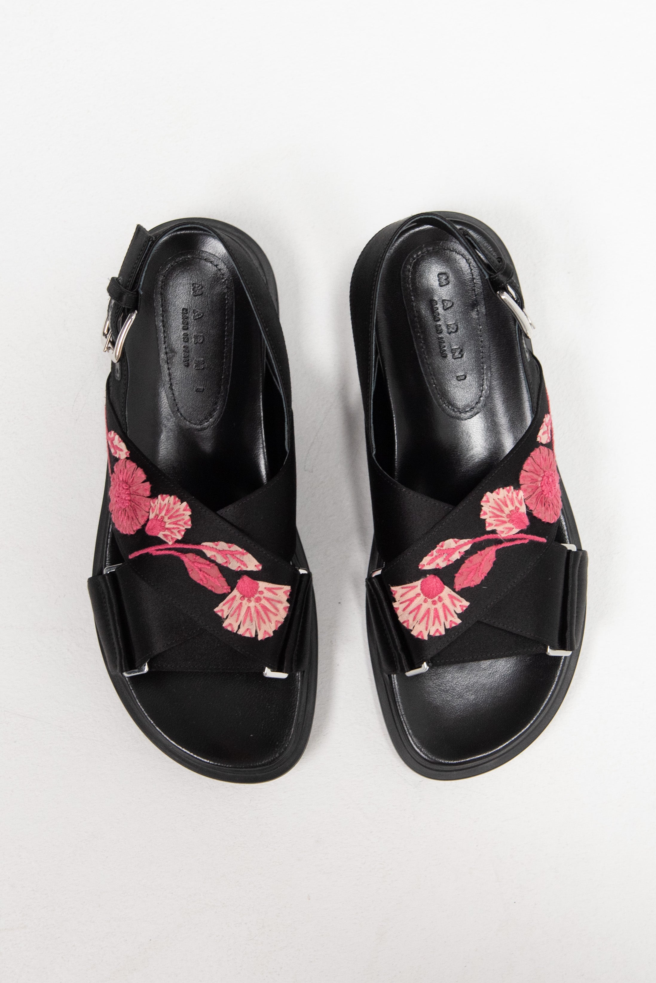 ★MARNI★Fussbett Shoe★大人気★ Black long haircalfskin Fussbett sabot | Marni