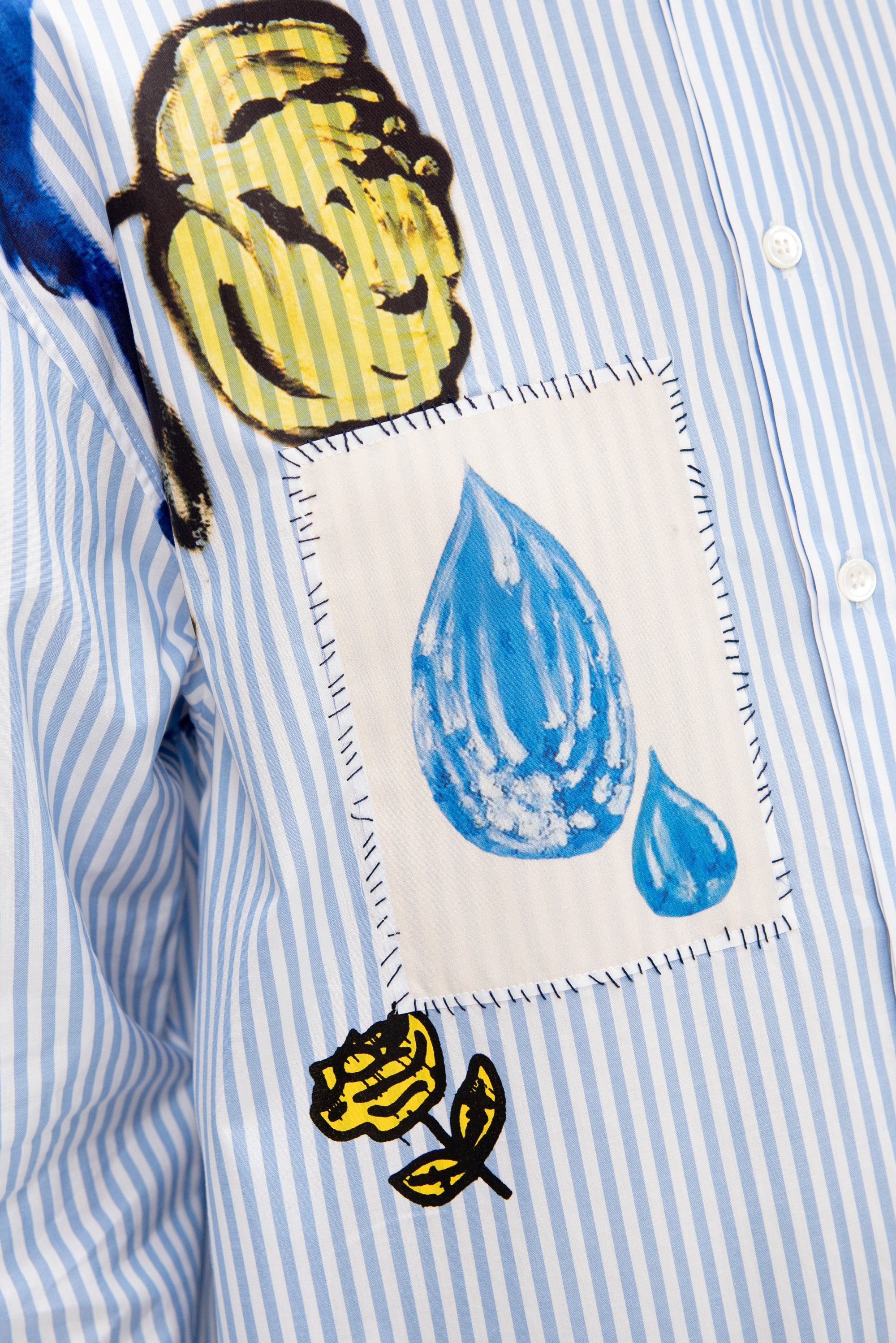 Poplin Shirt Dress, Iris Blue