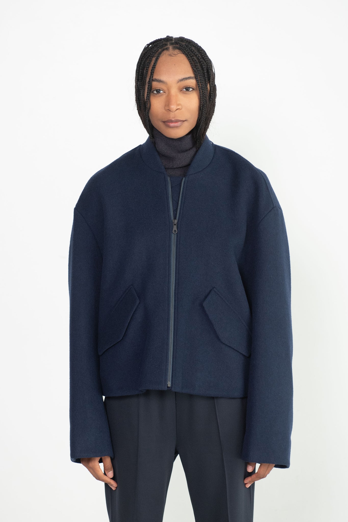 Christian Wijnants - JIGUR VARSITY JACKET, NAVY