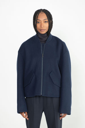 Christian Wijnants - JIGUR VARSITY JACKET, NAVY