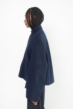 Christian Wijnants - JIGUR VARSITY JACKET, NAVY