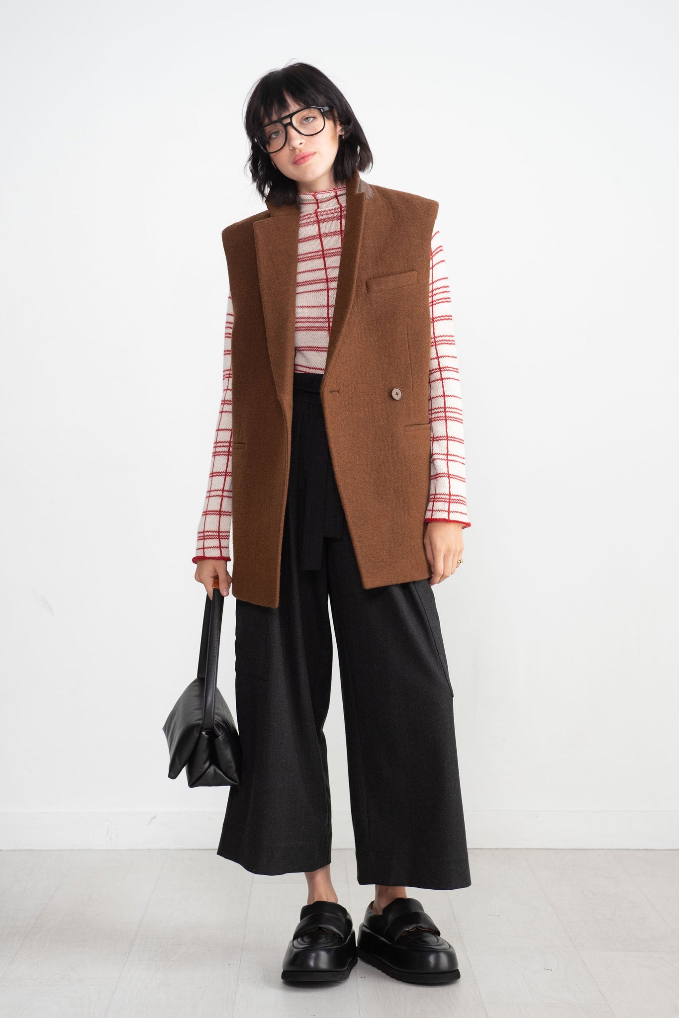 MARNI - Turtleneck Sweater, Red & White