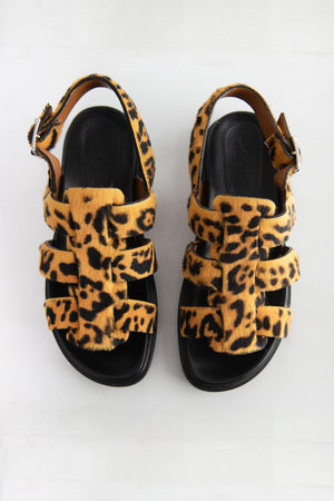 MARNI - Fussbett Gladiator, Leopard