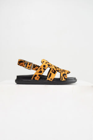 MARNI - Fussbett Gladiator, Leopard