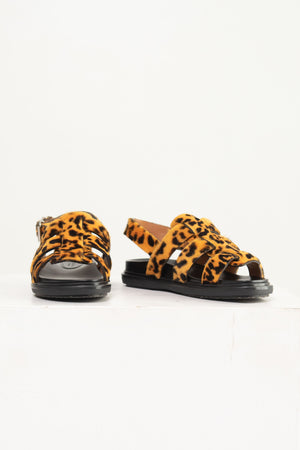 MARNI - Fussbett Gladiator, Leopard
