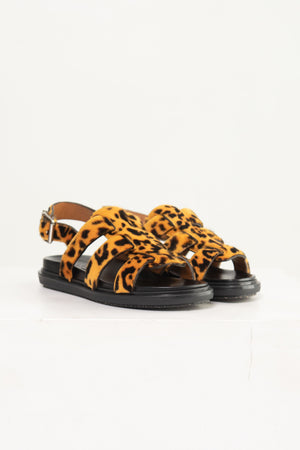 MARNI - Fussbett Gladiator, Leopard