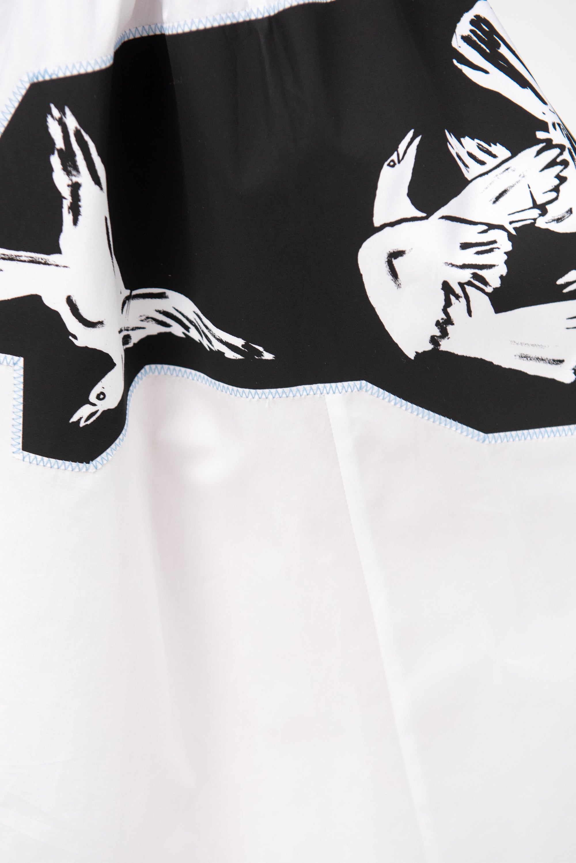 Poplin A-line Skirt, Lily White