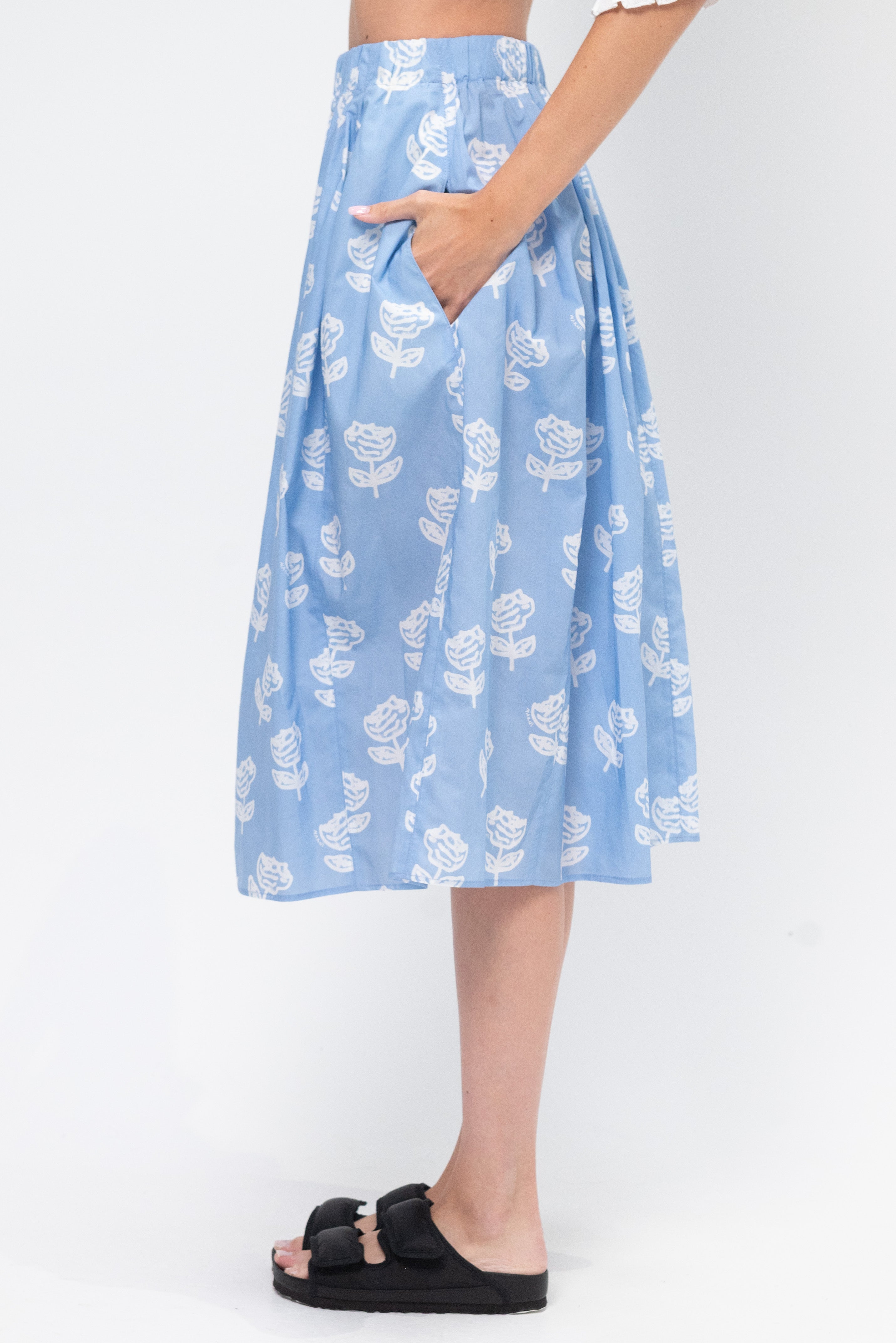 スカート MARNI Patch skirt Light Blue GOJD0457Q2USCX34 Marni Patch Skirt - Light Blue - Women | GOJD0457Q2USCX34PCB44
