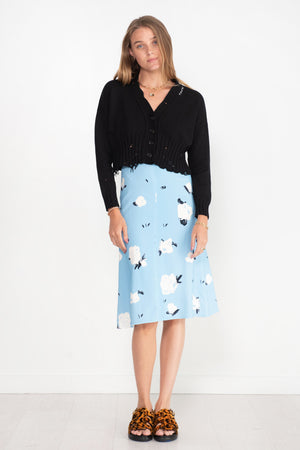 MARNI - Flared Skirt, Powder Blue