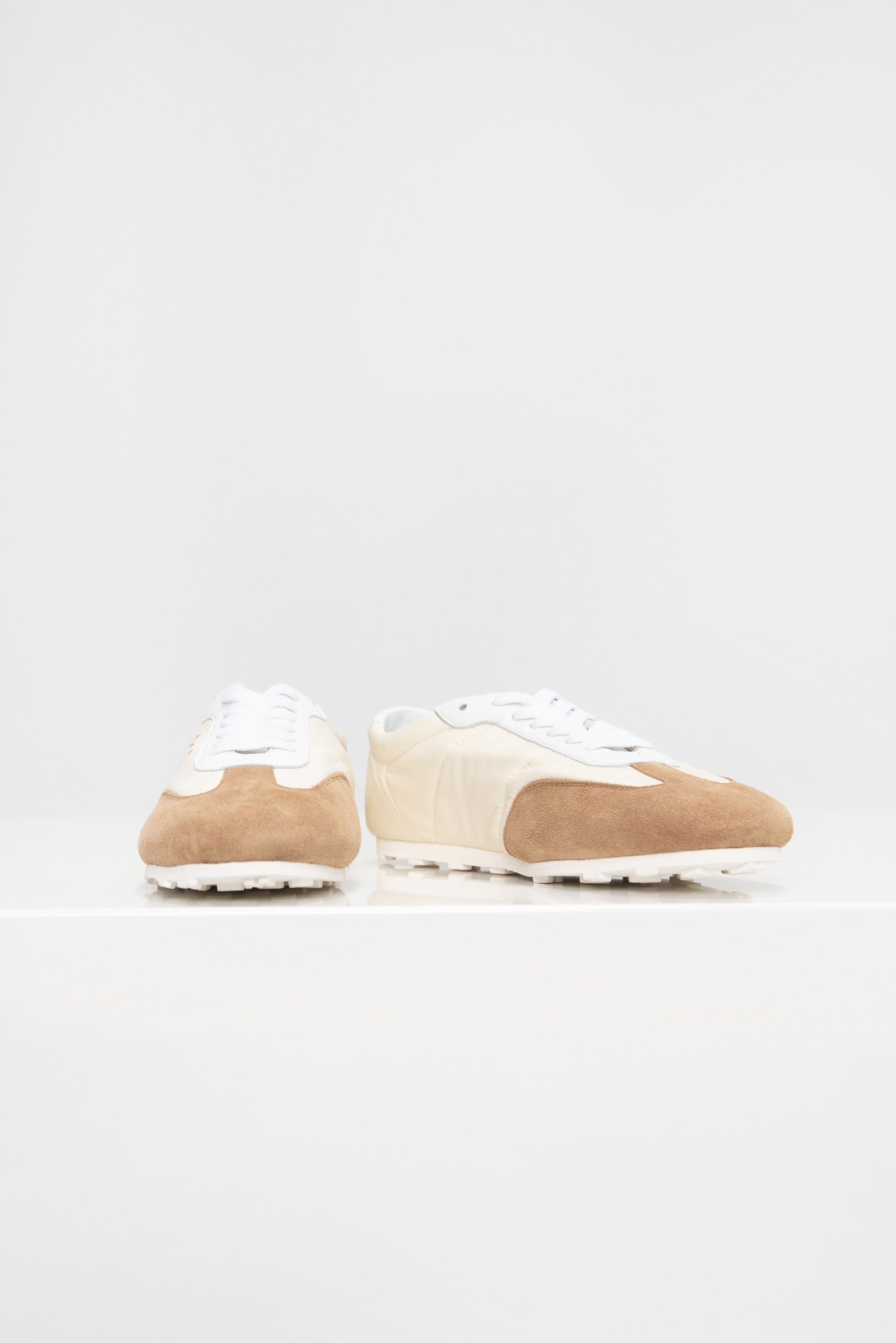 Nylon Softy Soccer Sneaker, Off White
