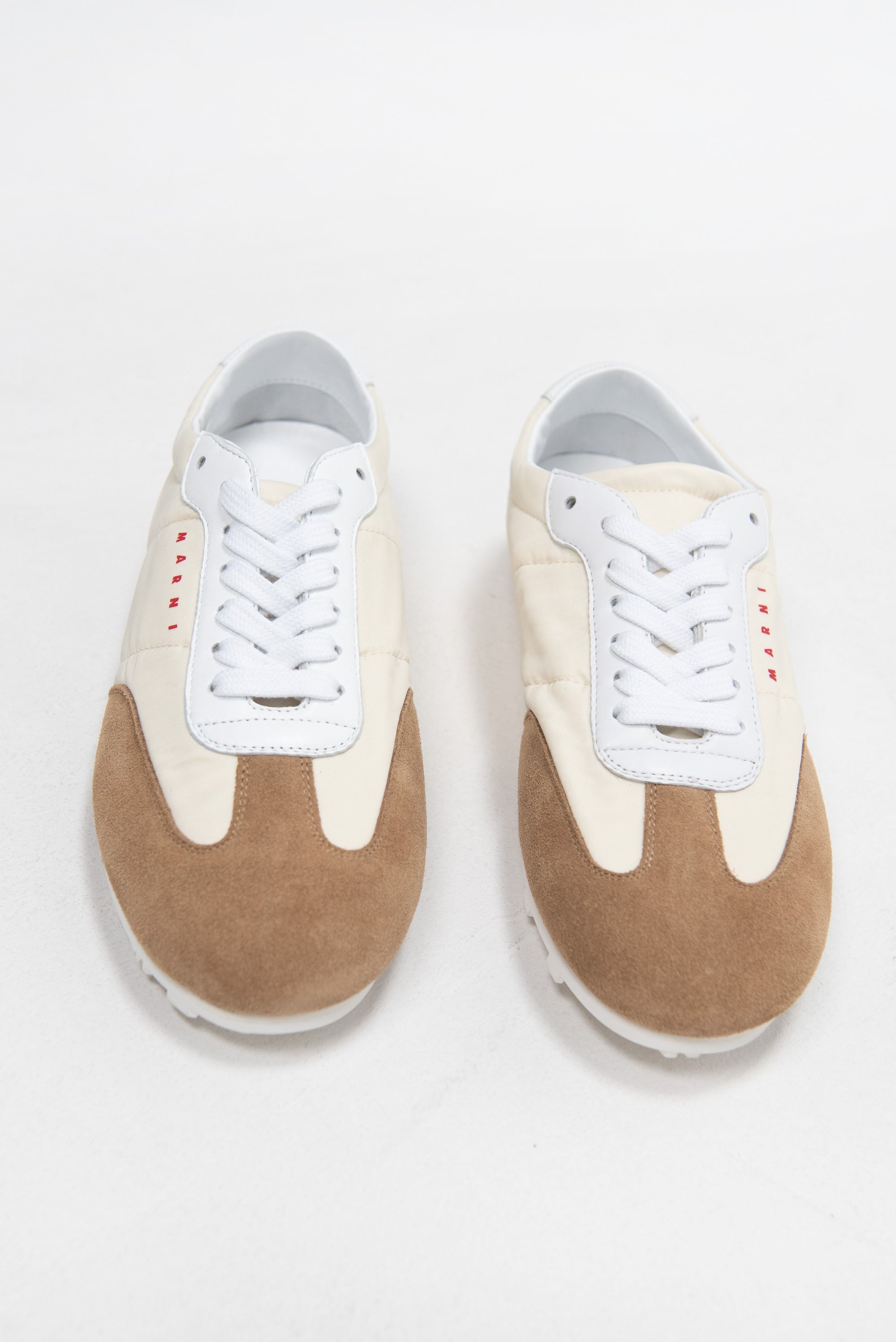 Nylon Softy Soccer Sneaker, Off White