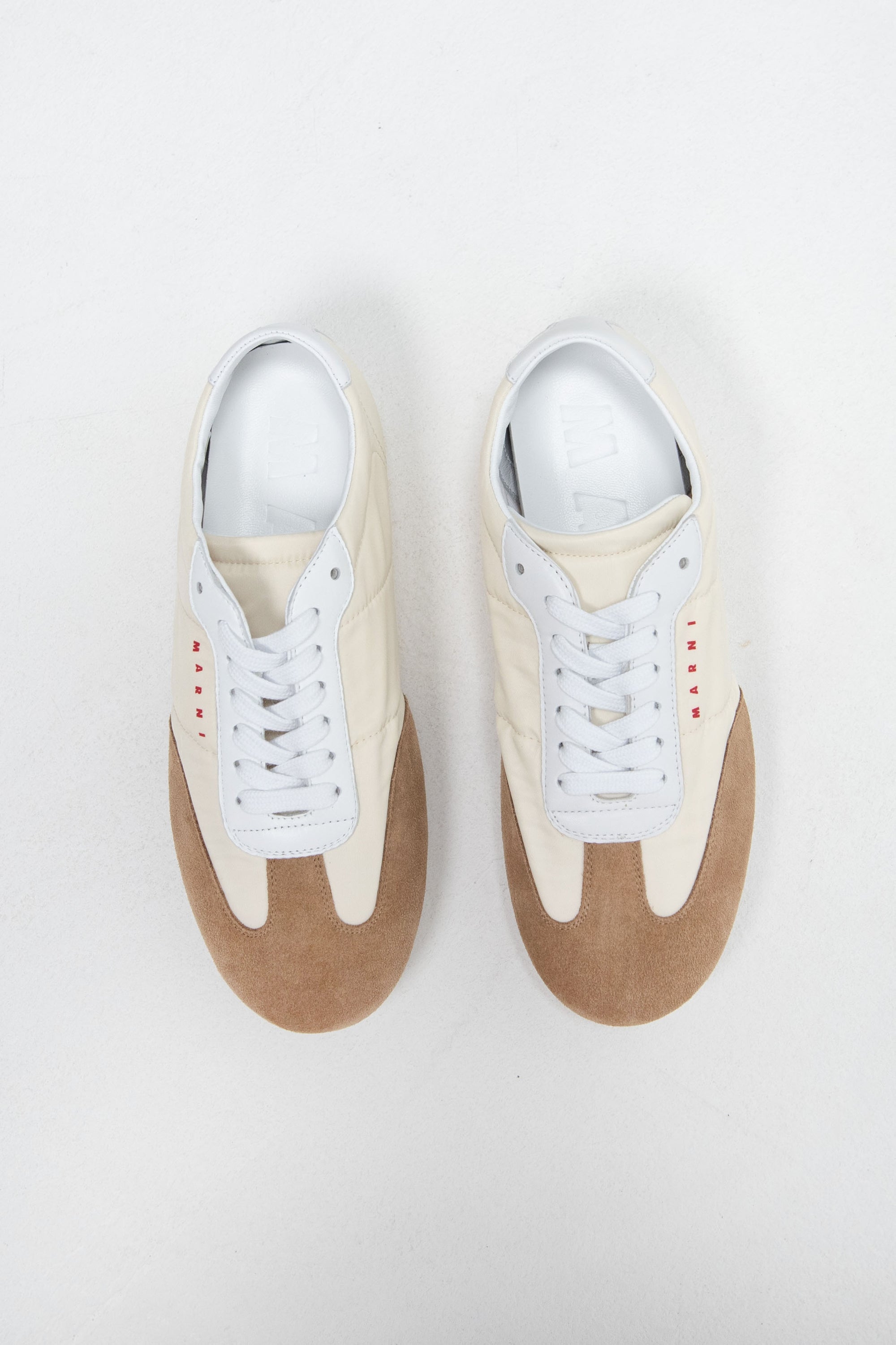 Nylon Softy Soccer Sneaker, Off White